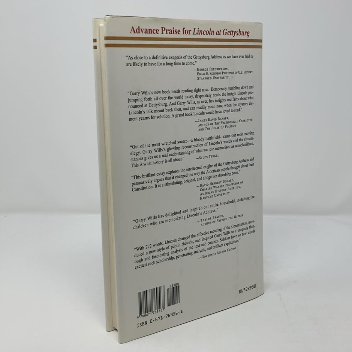 Lincoln at Gettysburg: The Words That Re-Made America used book depot