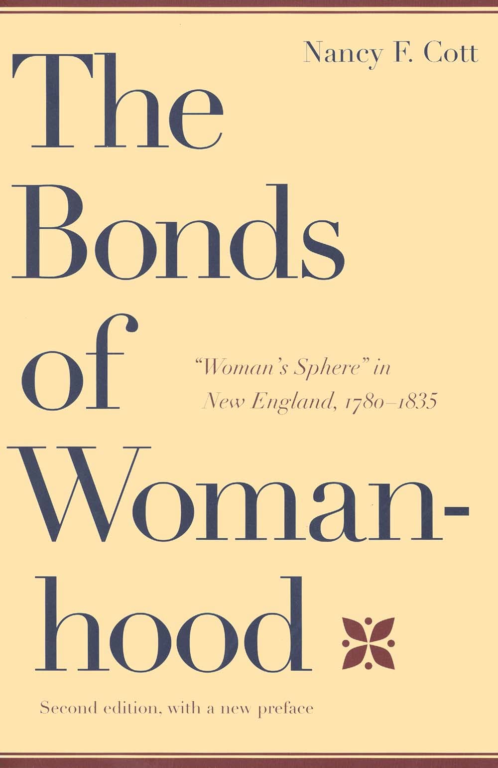 The Bonds of Womanhood: "Woman's Sphere" in New England, 1780-1835 used book depot