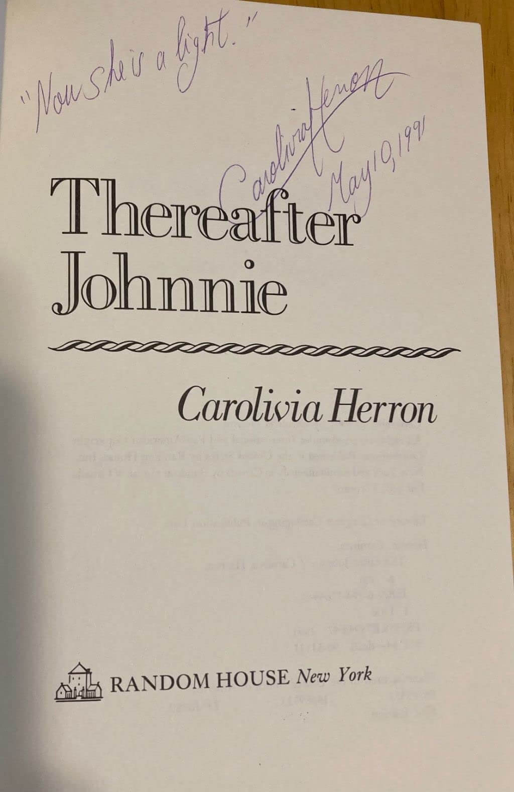 Thereafter Johnnie used book depot