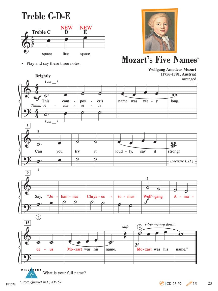 Piano Adventures: Lesson Book - Level 1, 2nd Edition | Beginner Piano Method Book | Sheet Music Songbook with Chords and Grand Staff Reading | Faber Piano Method Book for Kids and Adults