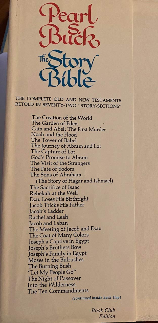 The Story Bible.[72 major "story-sections" of the Old & New Testaments of the Bible]. used book depot