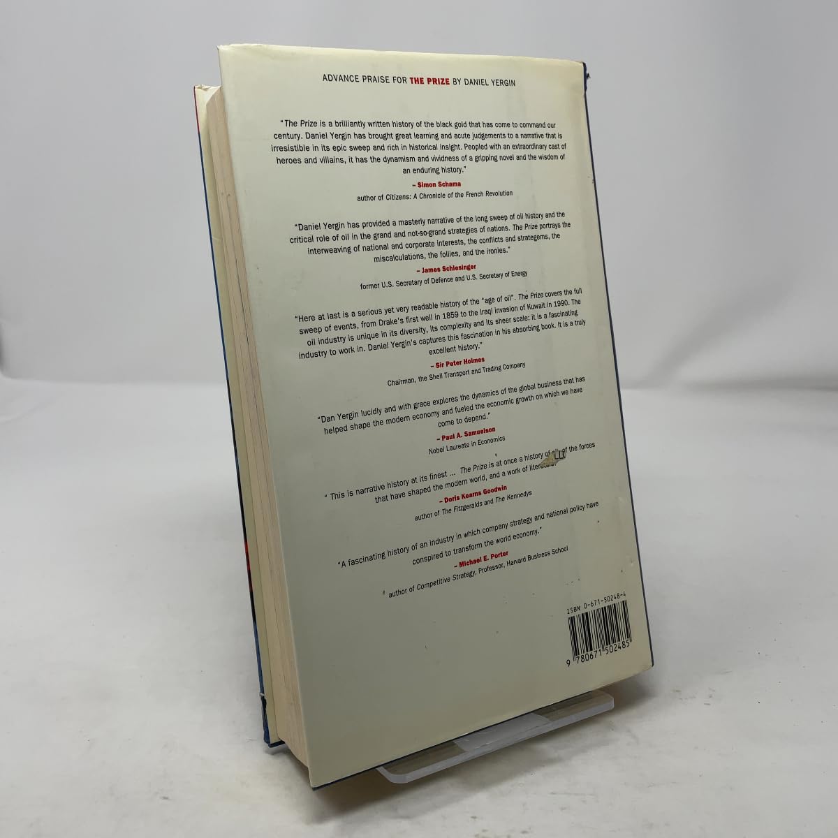 The Prize: The Epic Quest for Oil, Money and Power used book depot