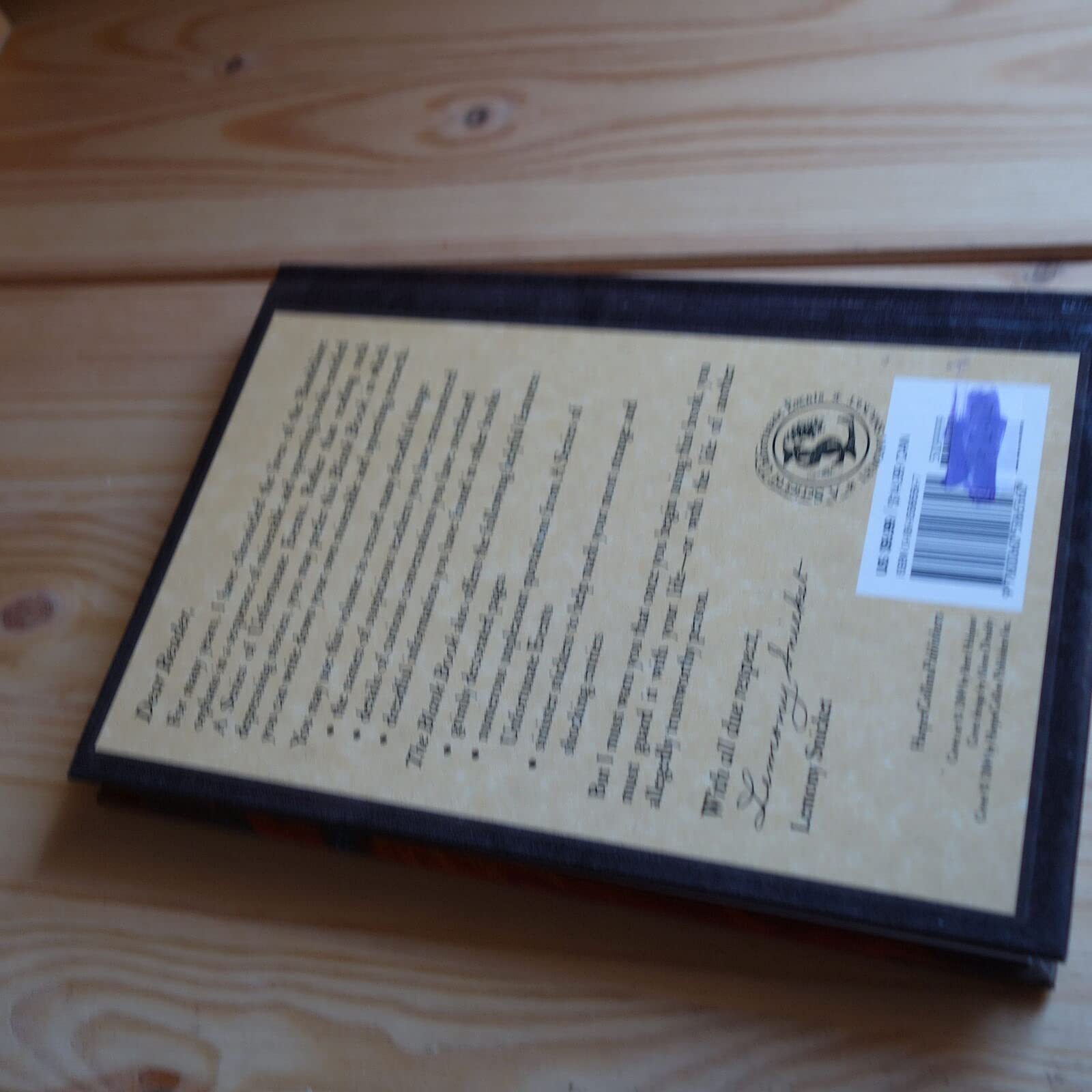 The Blank Book (A Series of Unfortunate Events Journal) used book depot