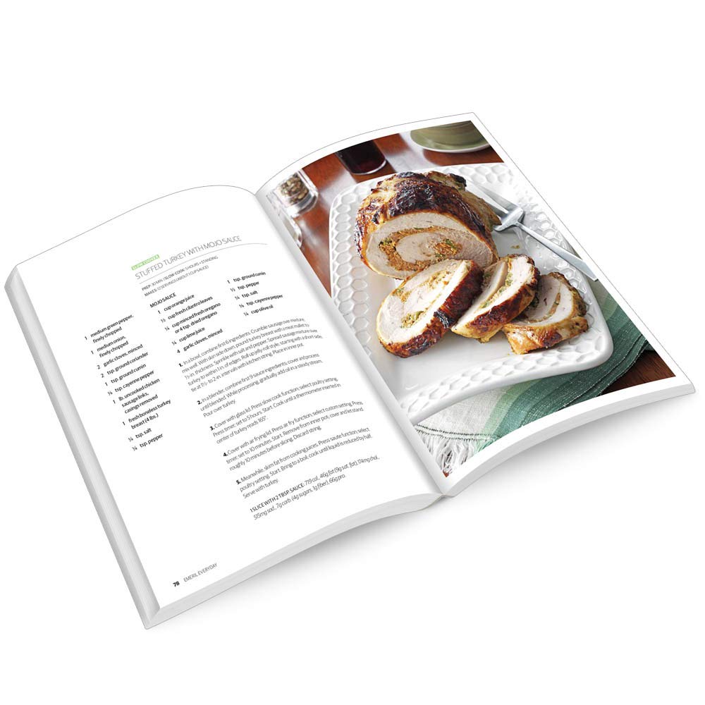 Emeril Lagasse Pressure Cooker & Air Fryer Cookbook with 157+ Quick and Easy Recipes | Air Fry, Slow Cook, Pressure Cooker Recipes & More | Emeril Everyday Collection used book depot