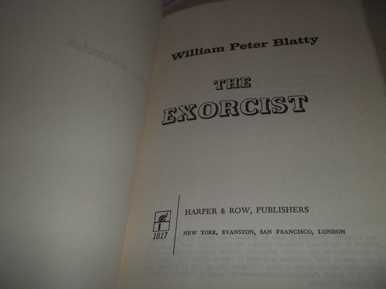 The Exorcist used book depot