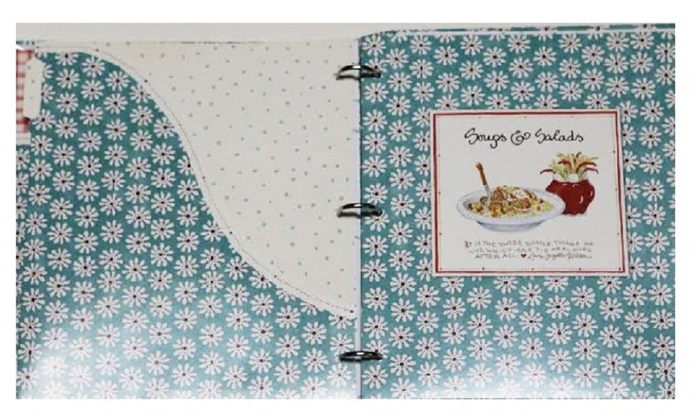 New Seasons Hardcover Deluxe Recipe Binder Blue Daisy Susan Branch used book depot
