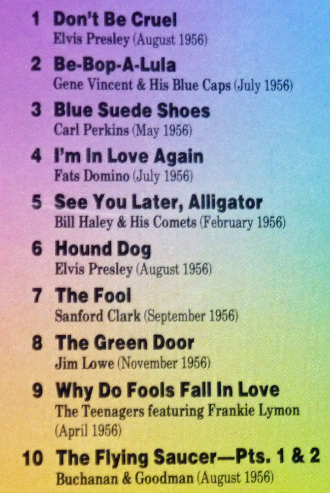 Billboard Top Rock 'n' Roll Hits: 1956 used book depot