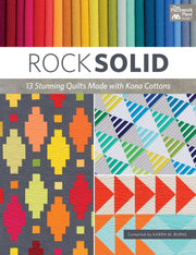 Rock Solid: 13 Stunning Quilts Made with Kona Cottons used book depot