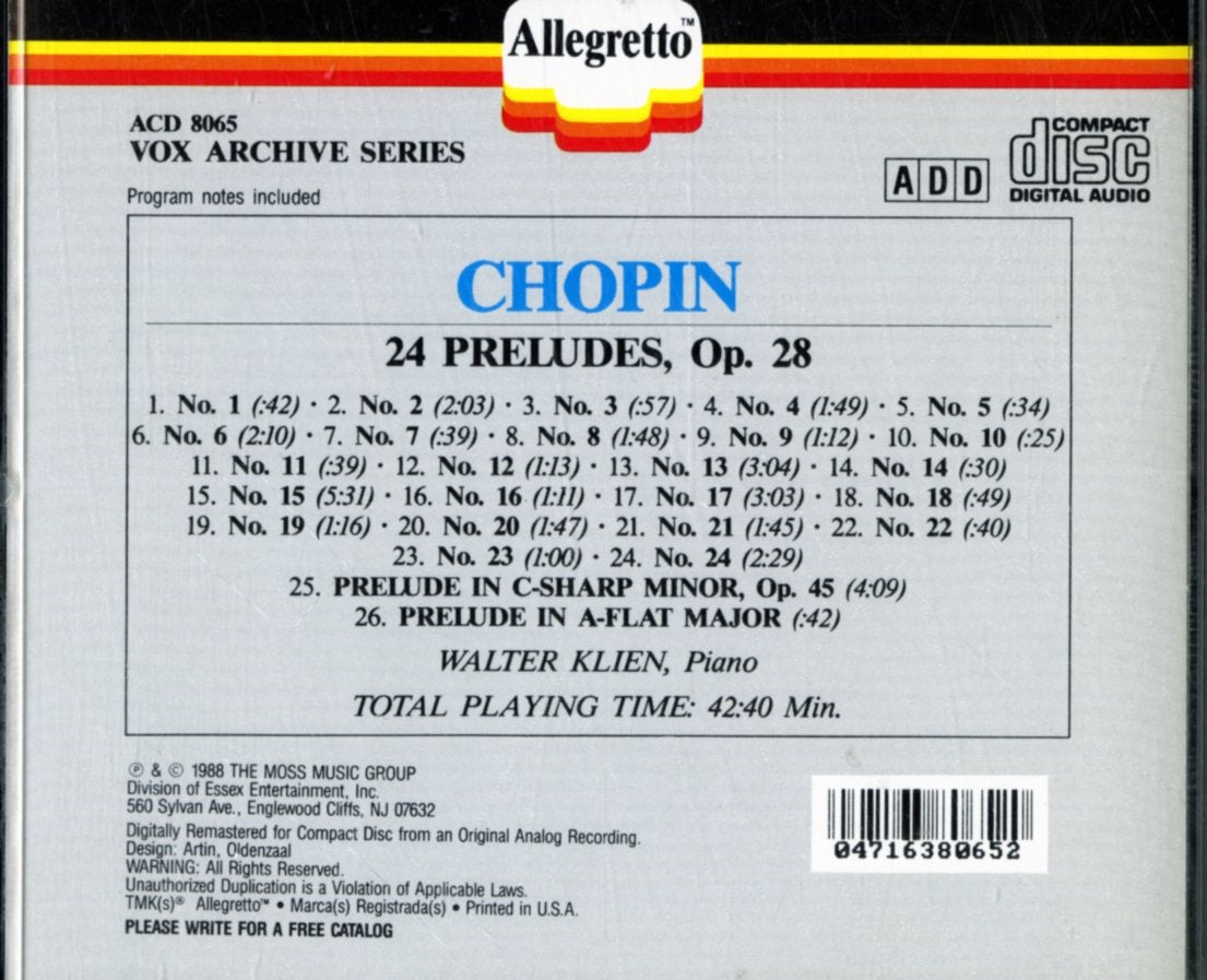 Chopin 24 Preludes; Prelude in C-Sharp Minor; Prelude in A-Flat Major used book depot