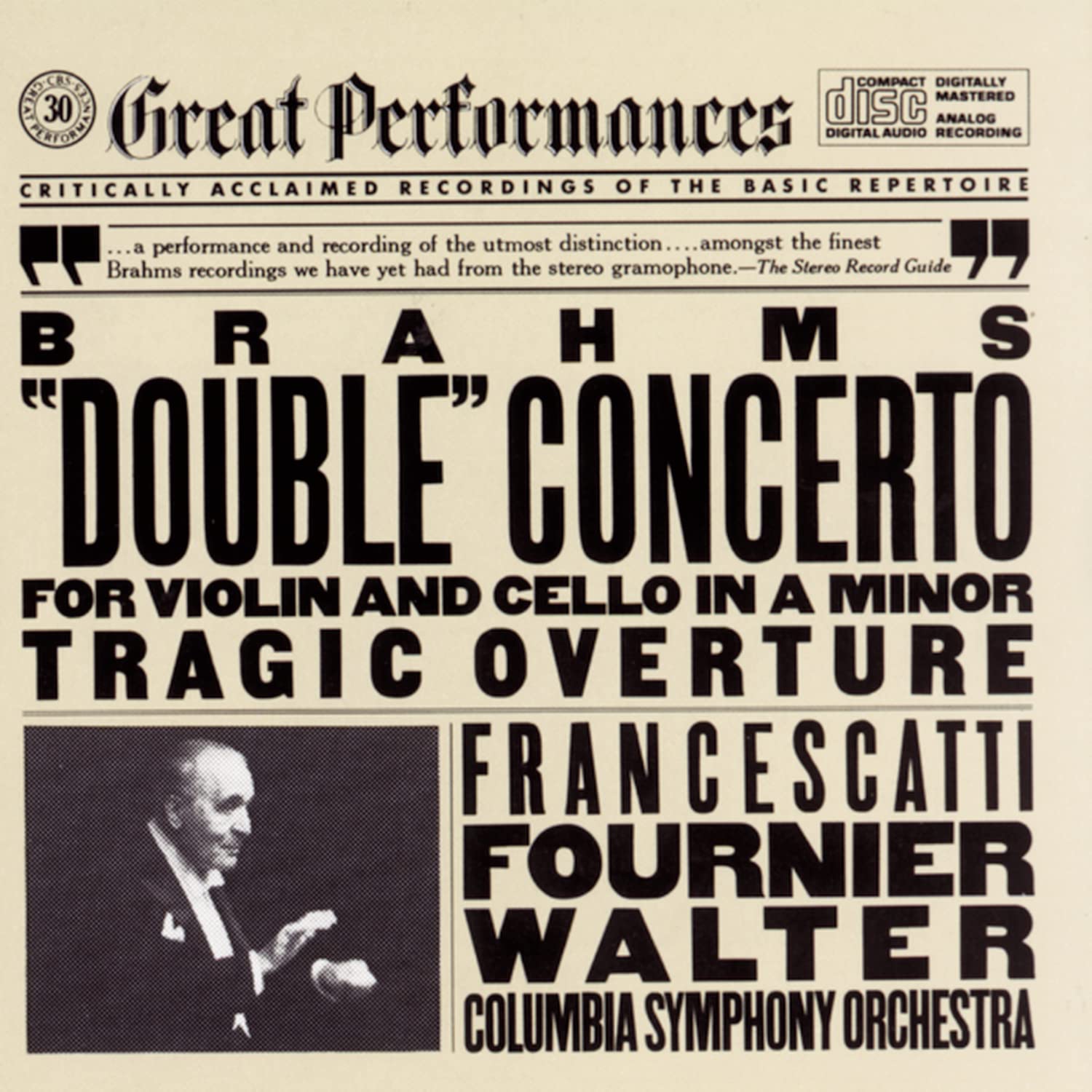 Double Concerto and Tragic Overture used book depot