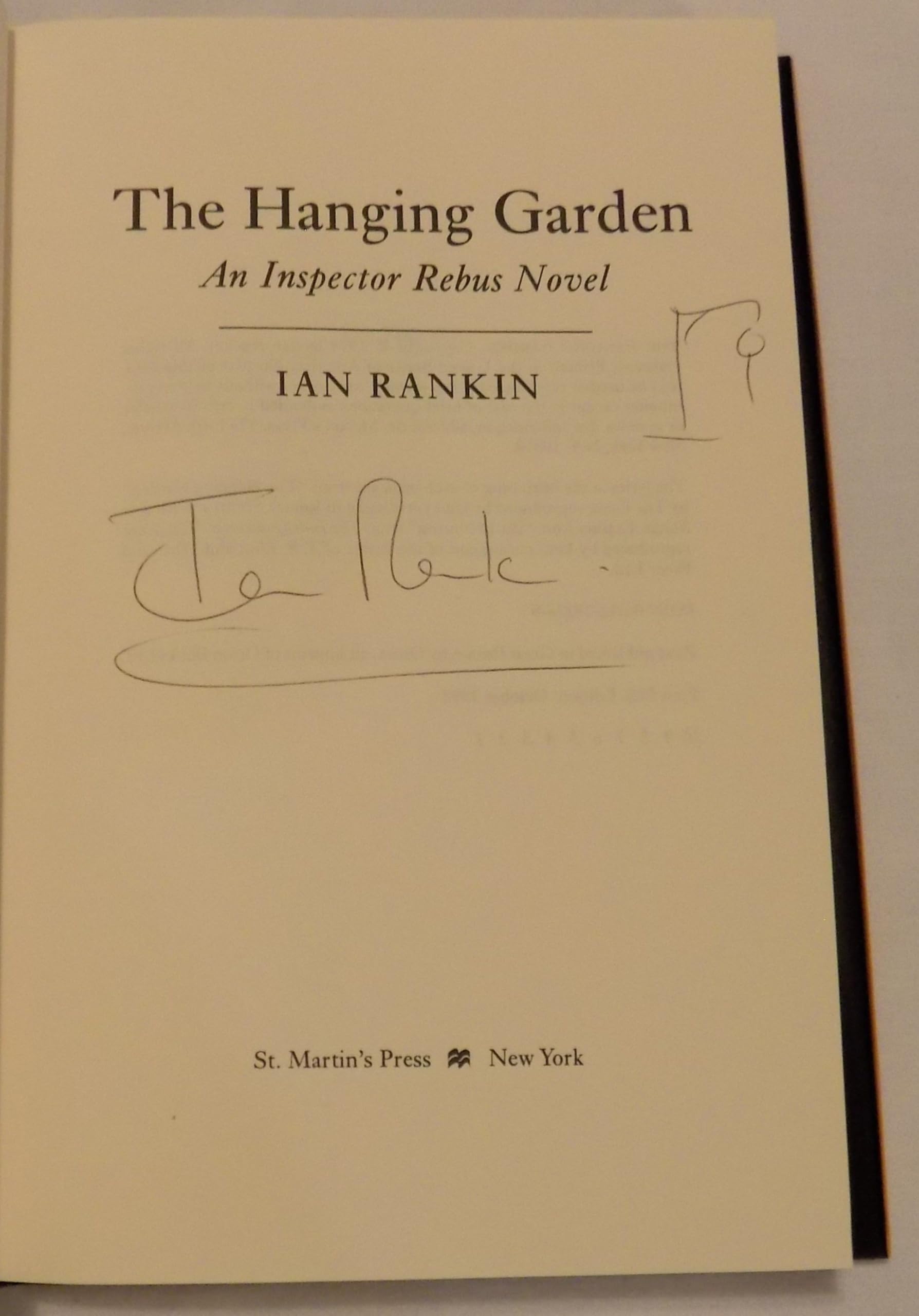 The Hanging Garden: An Inspector Rebus Novel (Inspector Rebus Series/Ian Rankin) used book depot