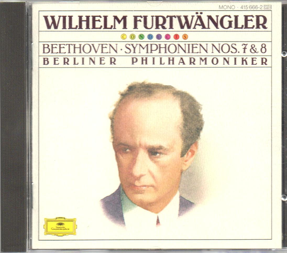Beethoven: Symphonies 7 & 8 (BPO - Furtwangler 1953) used book depot