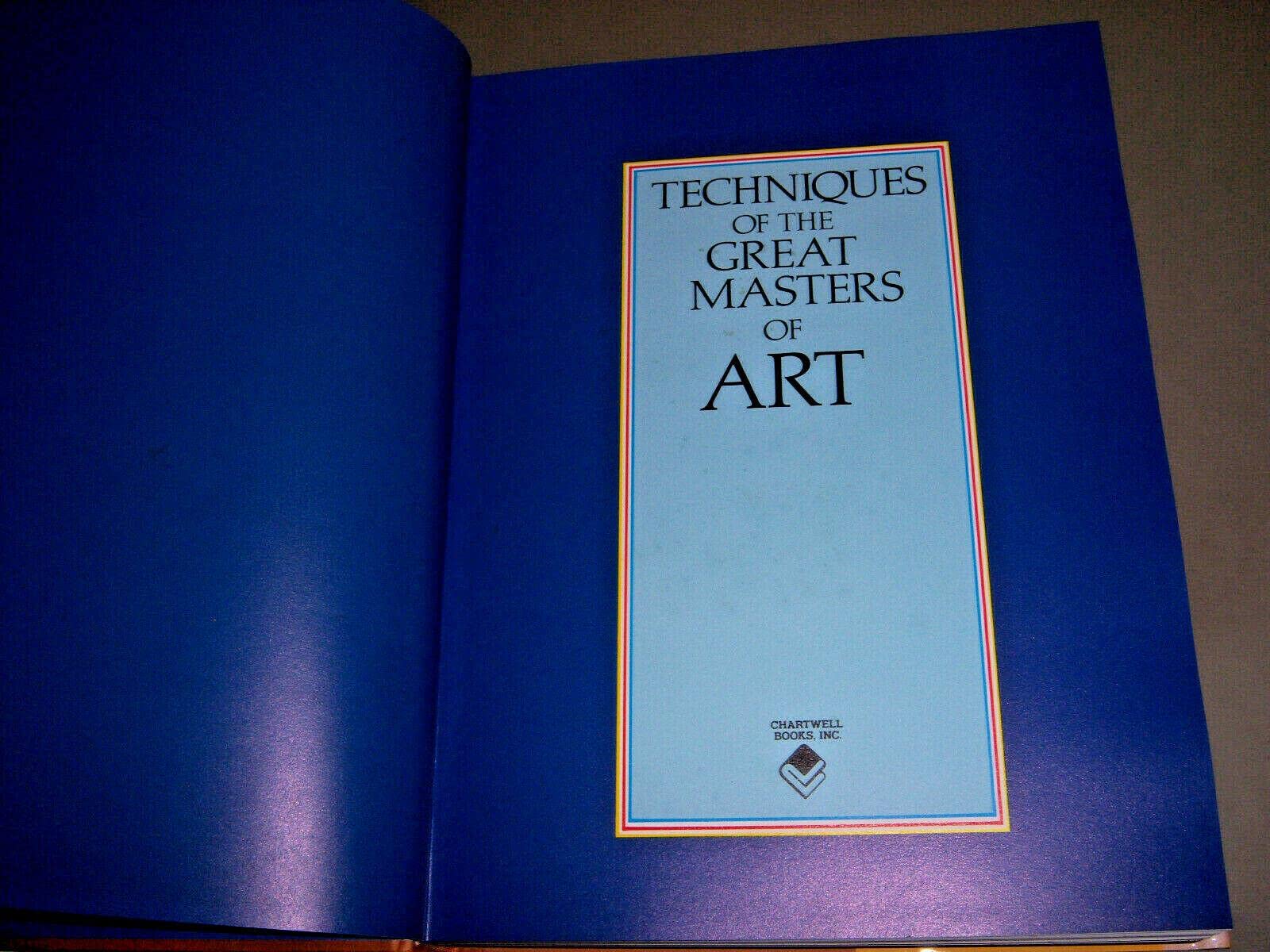 Techniques of the Great Masters of Art used book depot