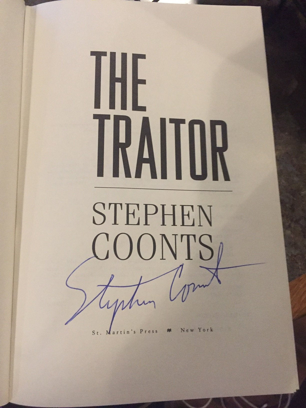 The Traitor (Tommy Carmellini, Book 2) used book depot