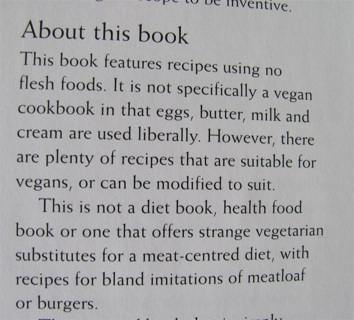 Vegetarian Cooking: A common sense guide