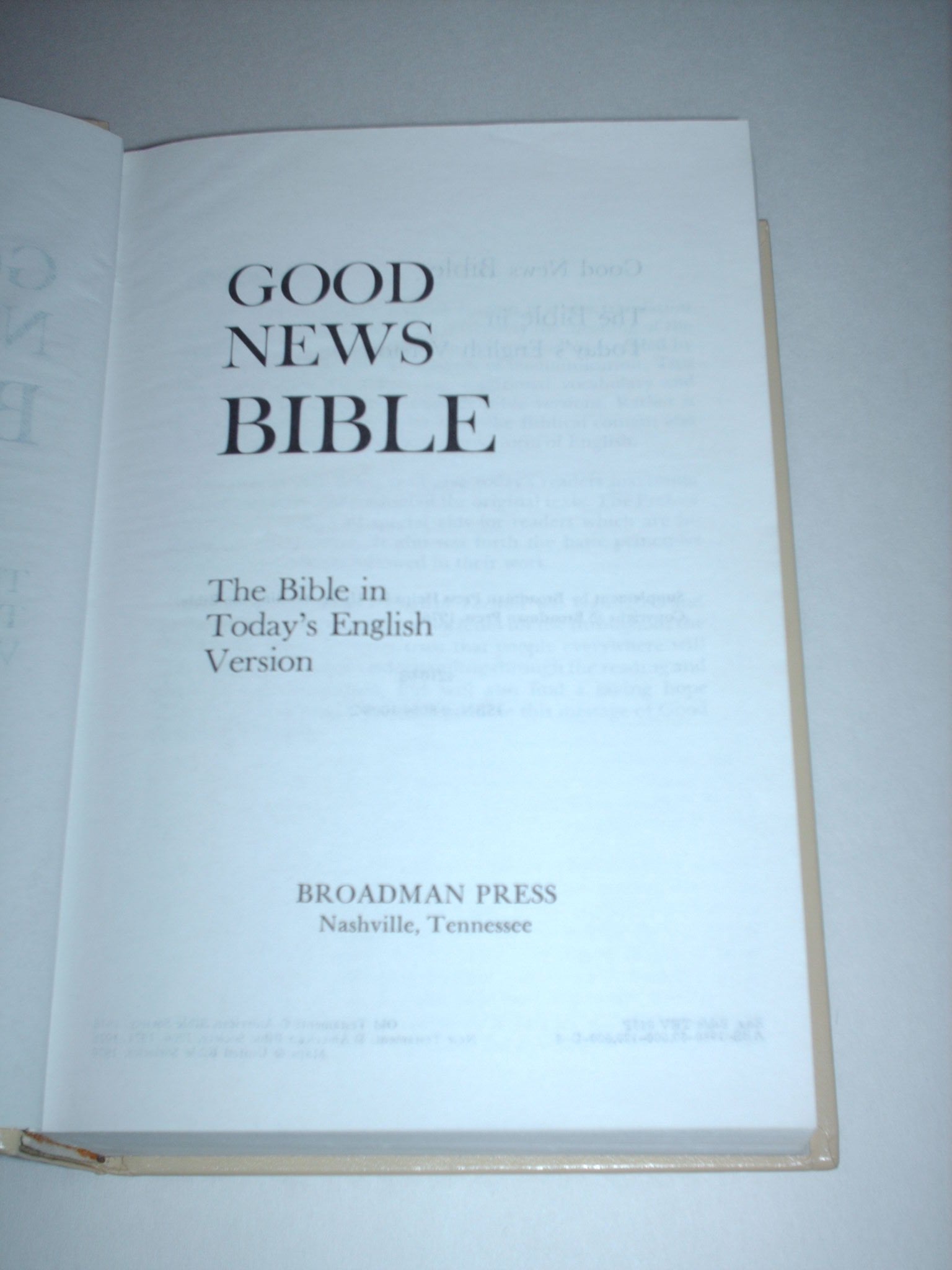Good News Bible used book depot