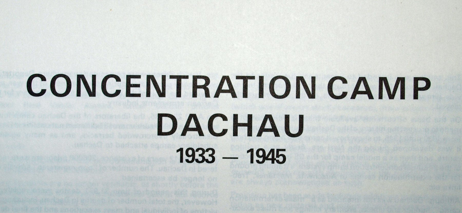 Concentration Camp Dachau 1933-1945 used book depot
