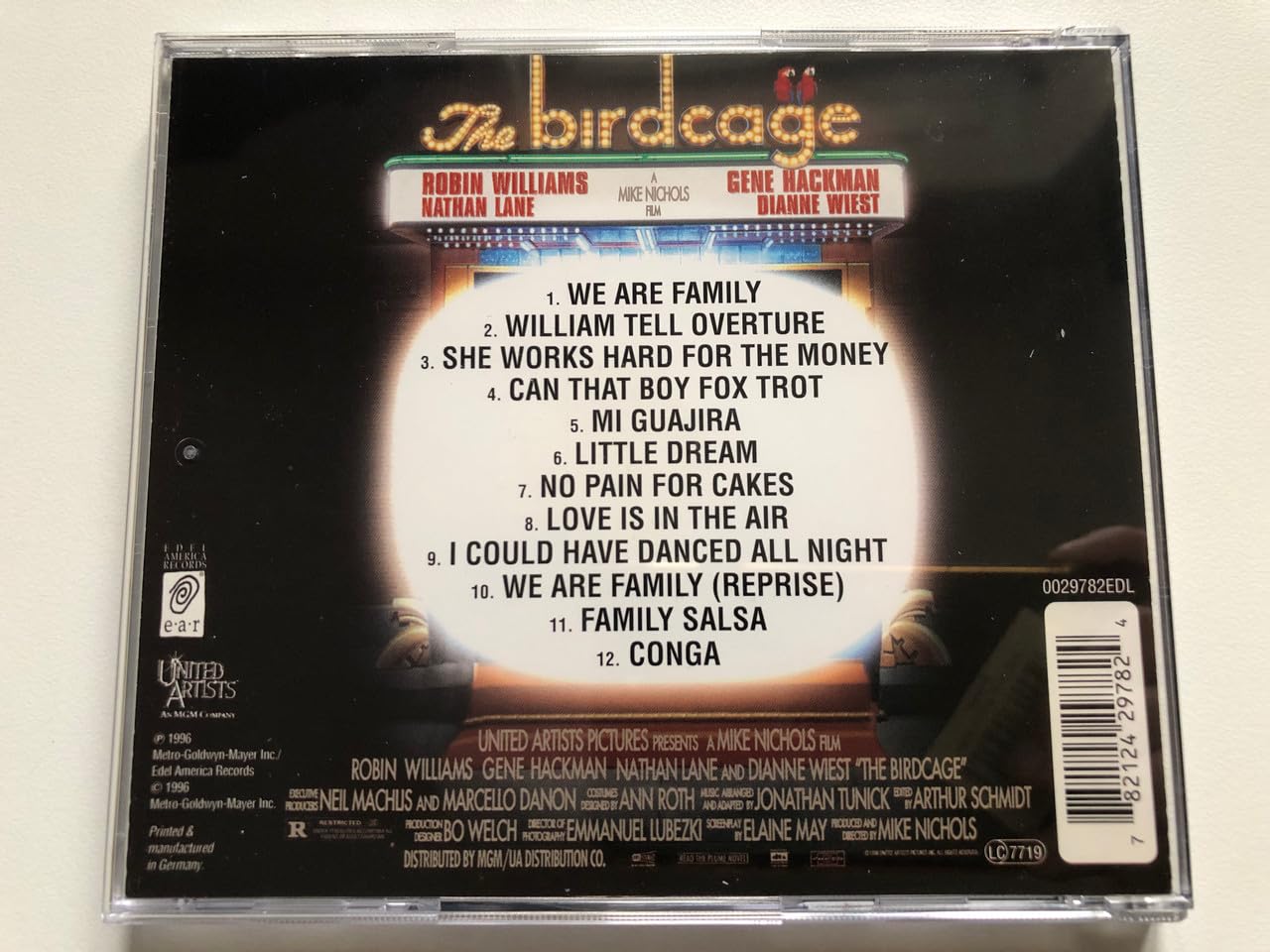 The Birdcage: Original United Artists Motion Picture Soundtrack used book depot