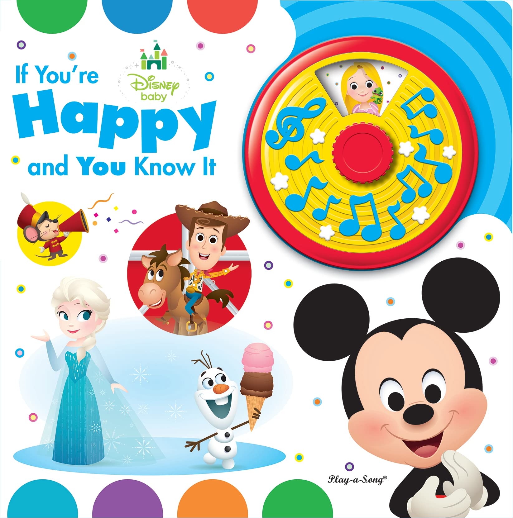 Disney Baby - Mickey Mouse, Toy Story, Frozen, and More! If You're Happy and You Know It Sound Book - PI Kids used book depot