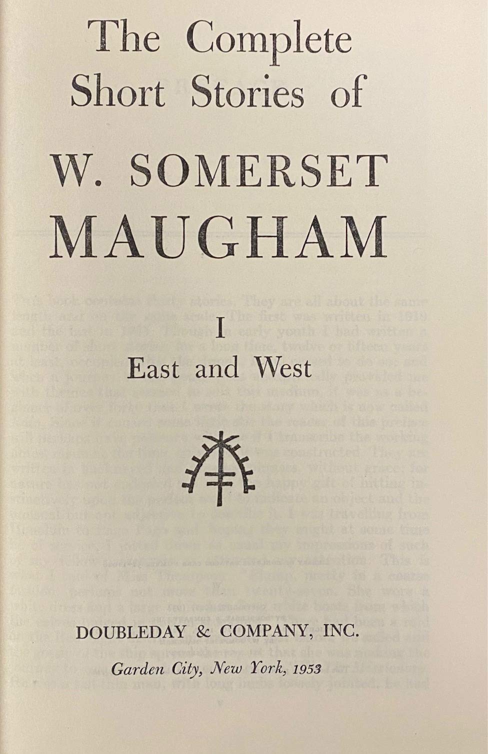 The Complete Short Stories of W. Somerset Maugham (2 Volumes) used book depot