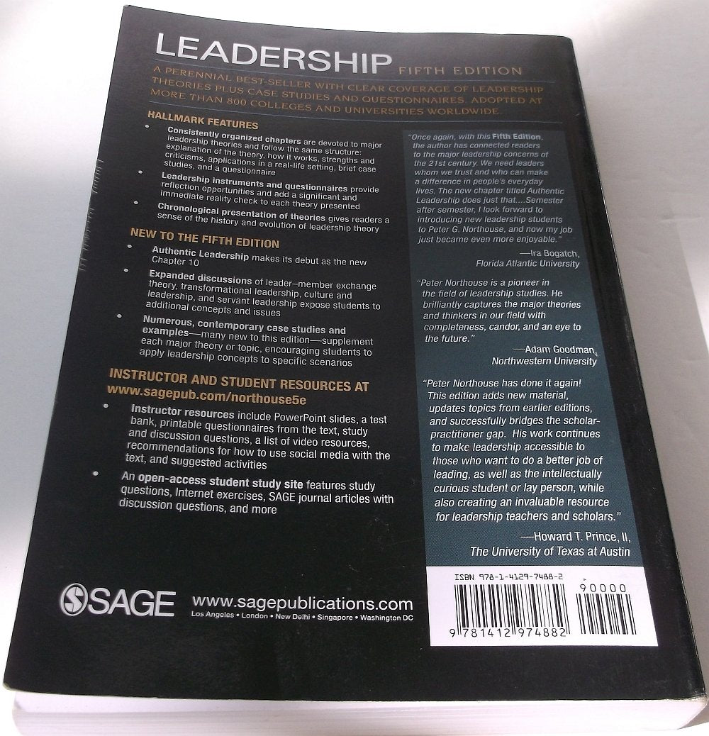Leadership: Theory and Practice used book depot
