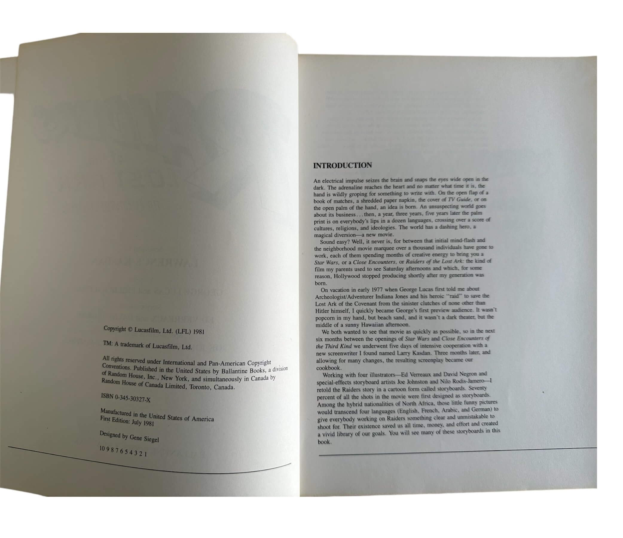 Raiders of the Lost Ark: The Illustrated Screenplay used book depot