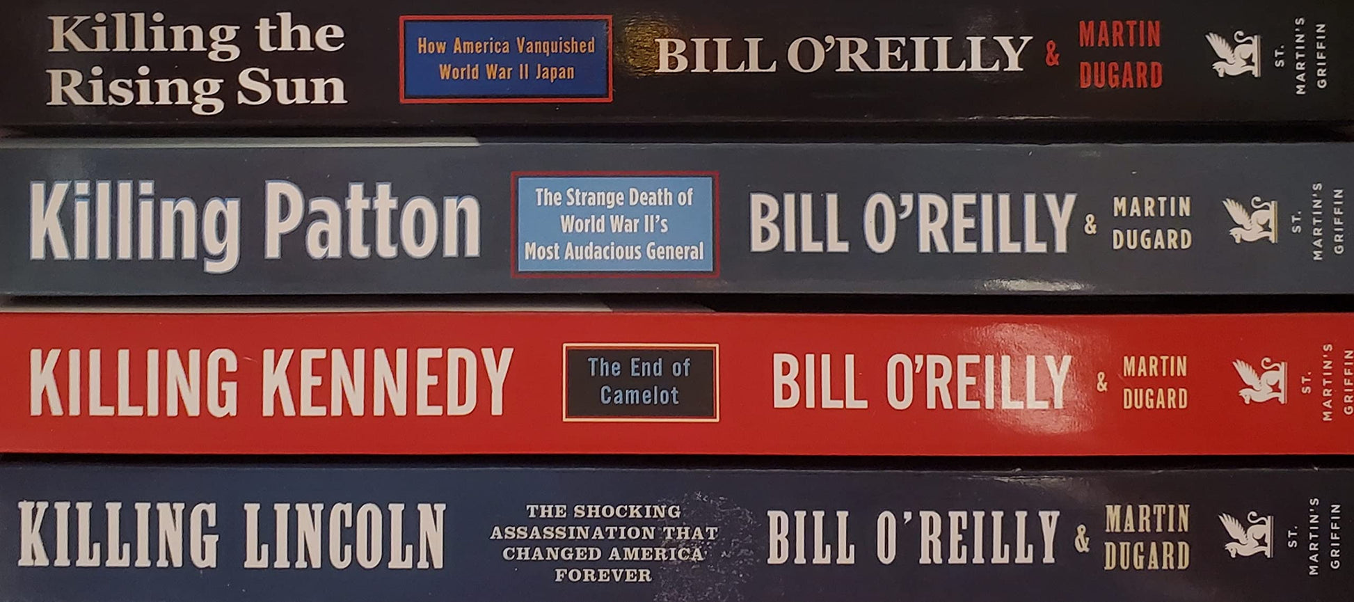 Bill O'Reilly exclusive four-book killing set (killing Lincoln/killing Kennedy/killing patton/killing the rising sun) used book depot