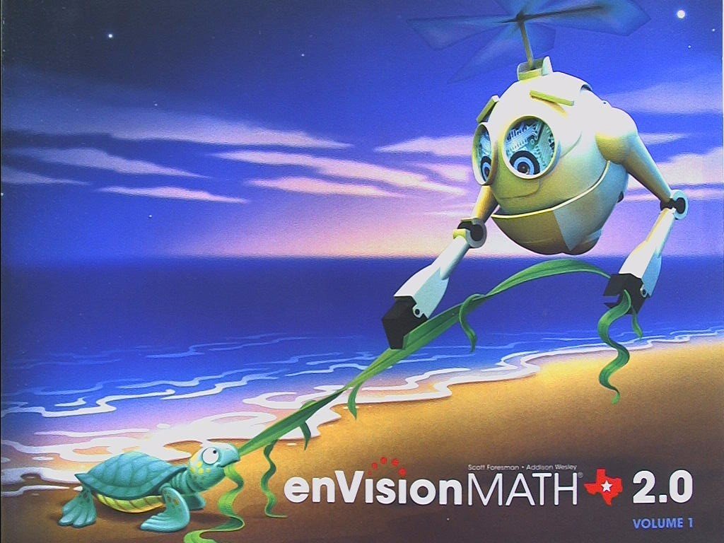 Pearson Texas, enVision MATH 2.0, Grade K, Volume 1, Topics 1-8, 9780328767199, 0328767190 used book depot