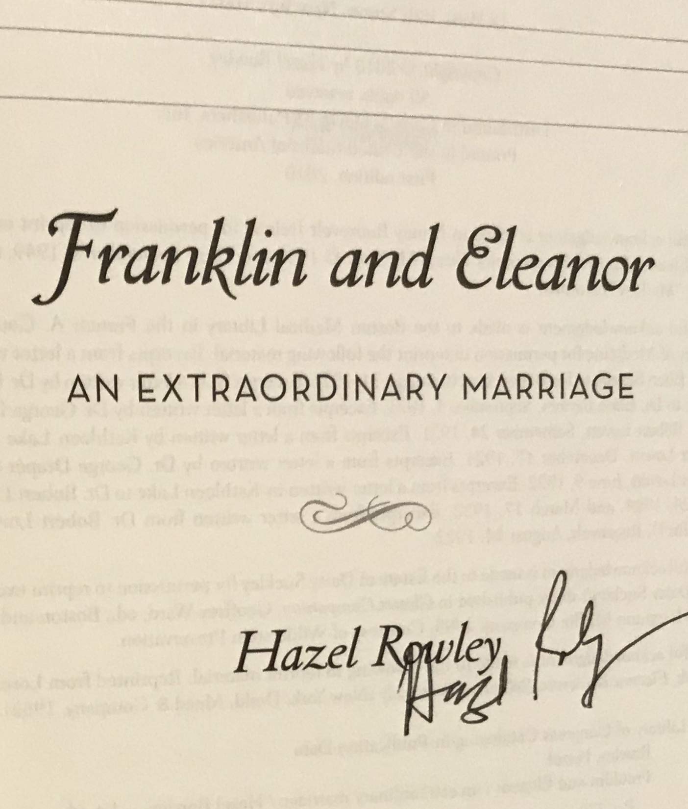 Franklin and Eleanor: An Extraordinary Marriage