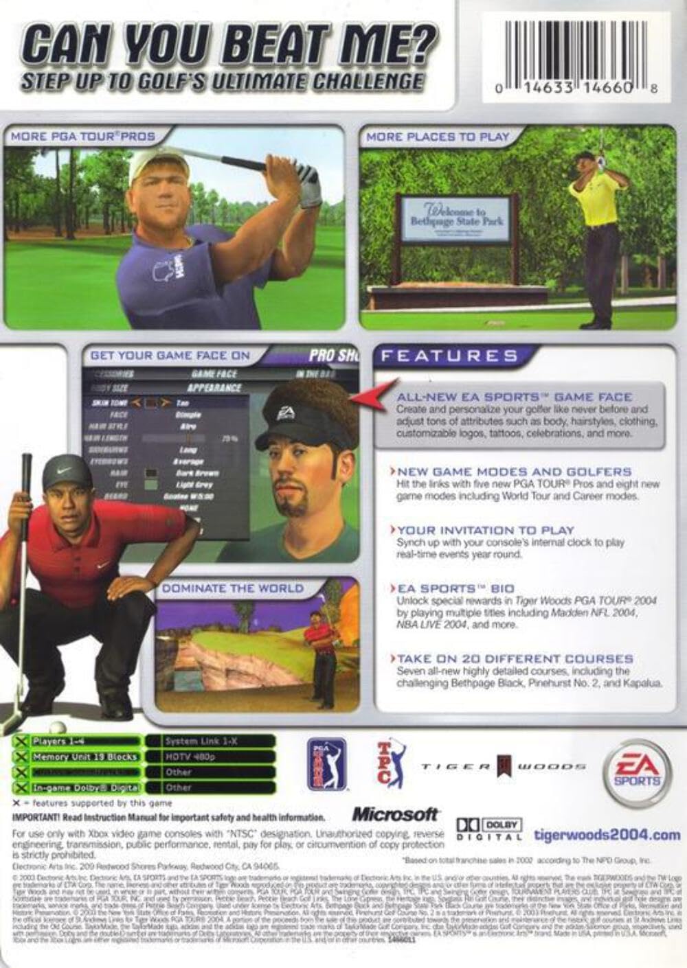 Tiger Woods PGA Tour 2004 - Xbox used book depot
