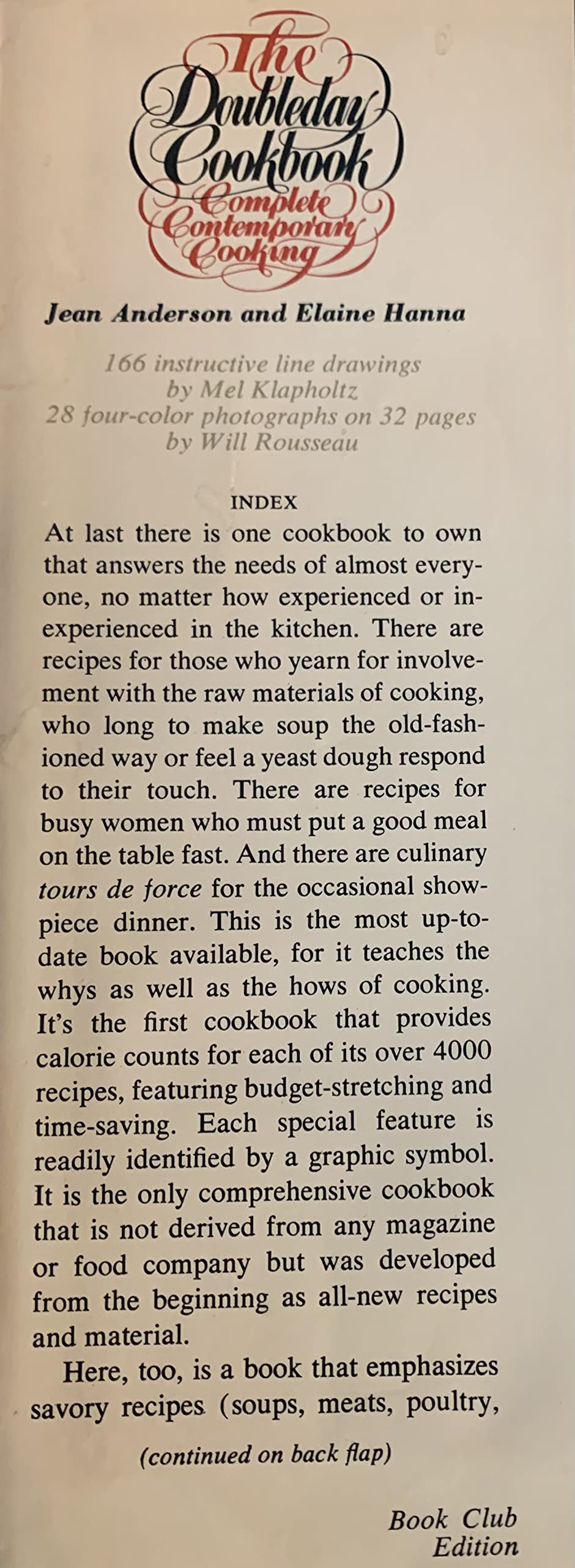 The Doubleday Cookbook. Complete Contemporary Cooking. 2 VOLUMES used book depot