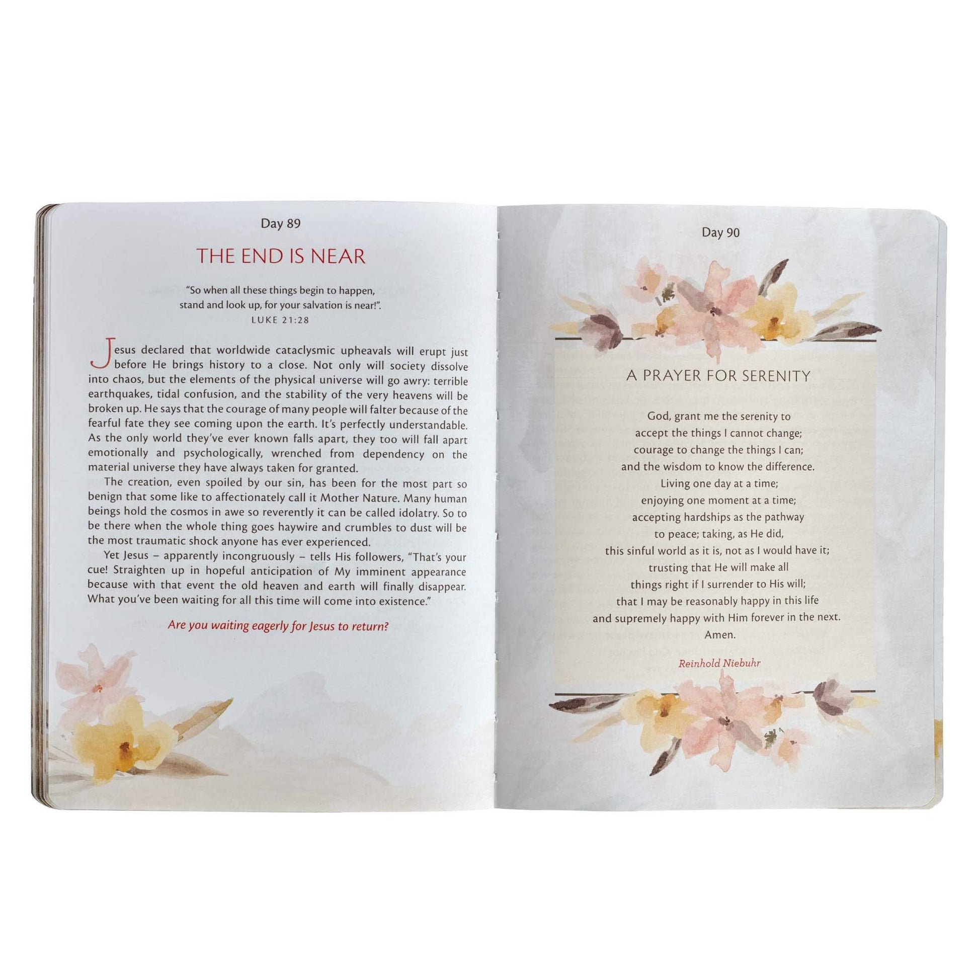 My Quiet Time Devotional - 365 Devotions for Women To Bring You Into The Peace Of The Presence of God Peach Floral Softcover Flexcover Gift Book w/Ribbon Marker used book depot