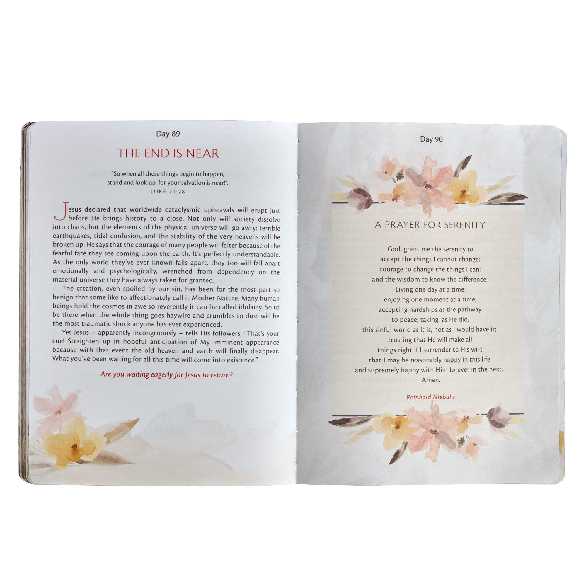 My Quiet Time Devotional - 365 Devotions for Women To Bring You Into The Peace Of The Presence of God Peach Floral Softcover Flexcover Gift Book w/Ribbon Marker used book depot