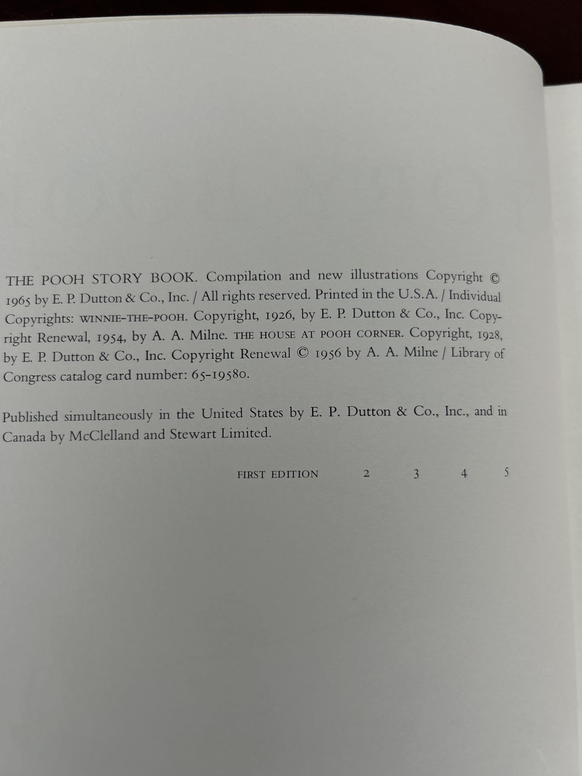 The Pooh Story Book 1965