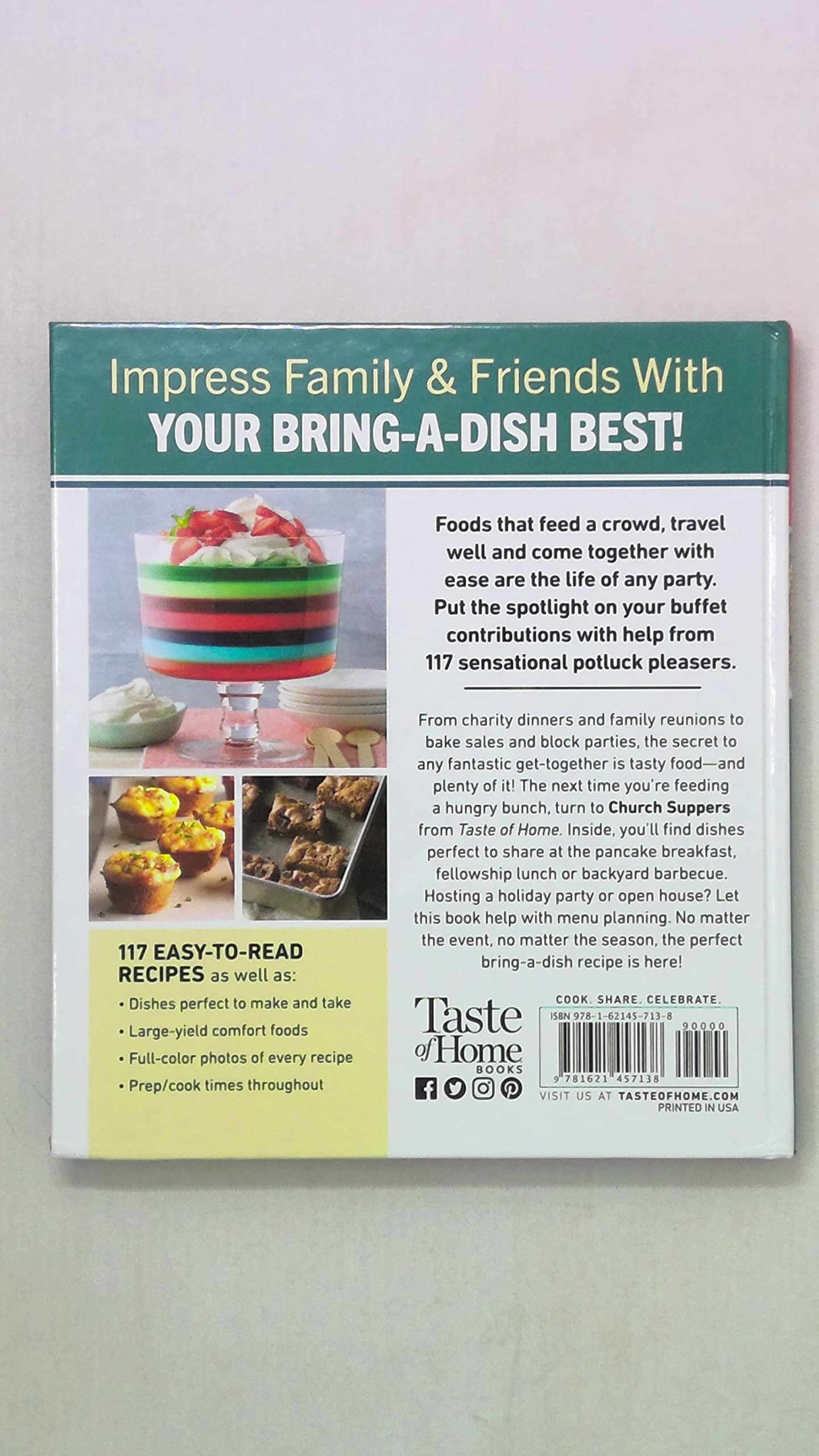 Taste of Home Church Suppers (Large Print) used book depot