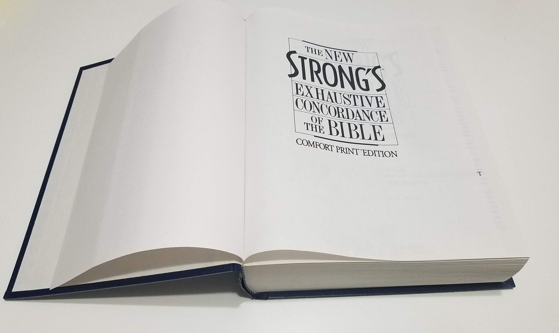 The New Strong's Exhaustive Concordance Of The Bible Comfort Print Edition used book depot