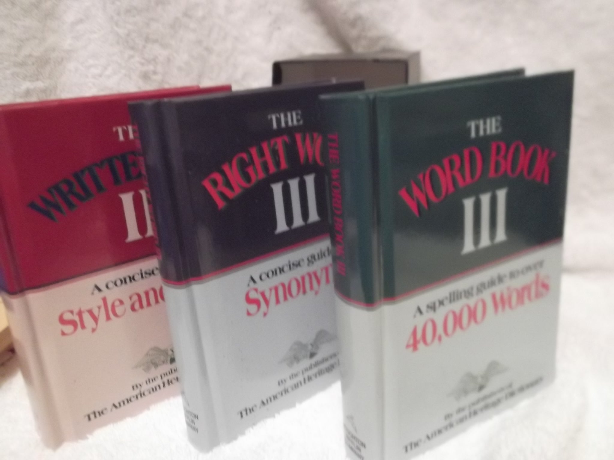 The Right Word III, The Written Word III, The Word Book III (3 Book Set in Case) used book depot