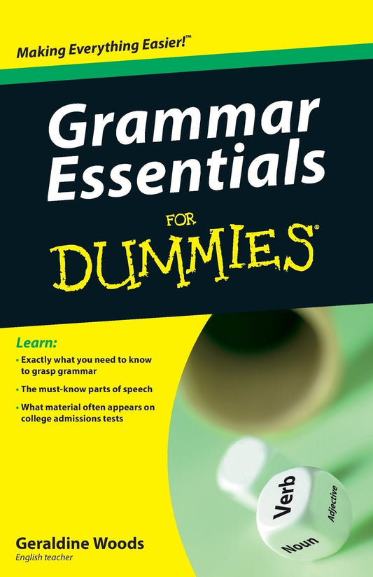 Grammar Essentials For Dummies Woods, Geraldine
