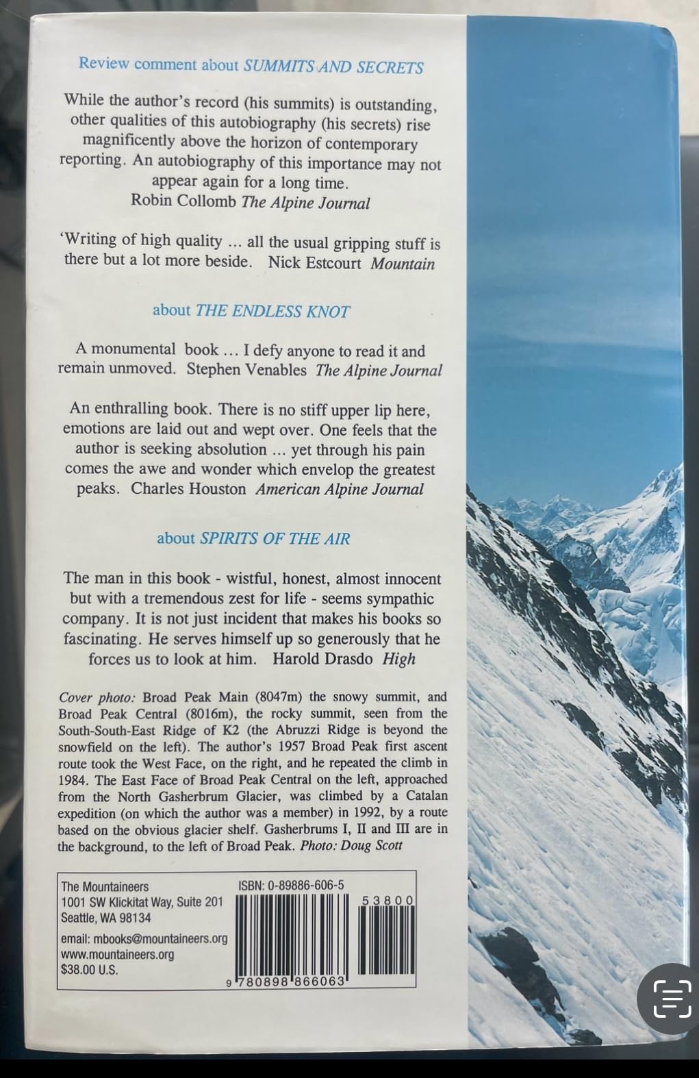 The Kurt Diemberger Omnibus: Summits and Secrets : The Endless Knot : Spirits of the Air used book depot
