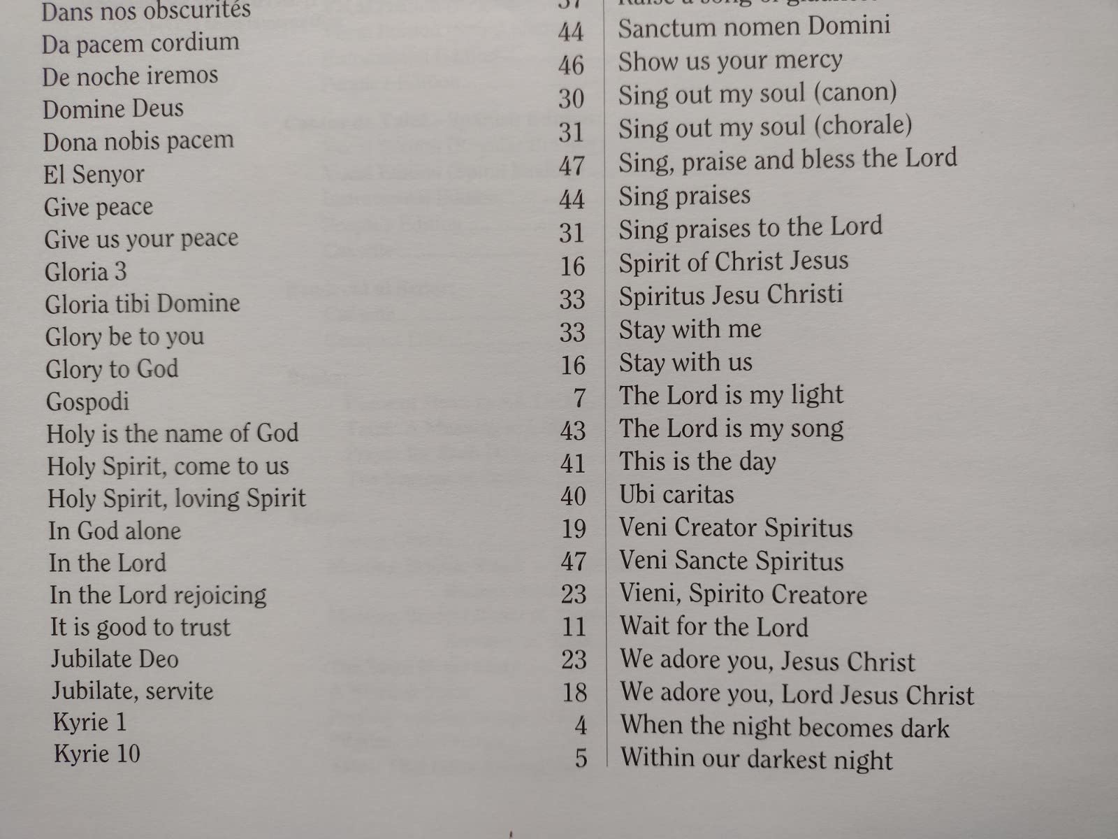 Songs and Prayers from Taize: Keyboard Accompaniment used book depot
