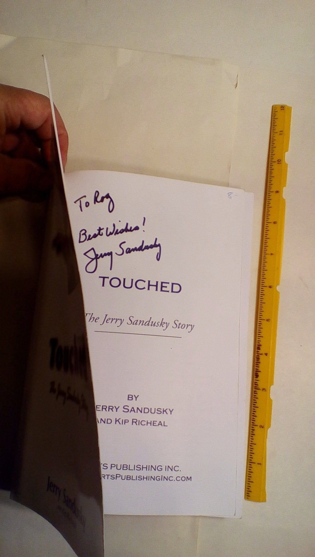 Touched: The Jerry Sandusky Story used book depot