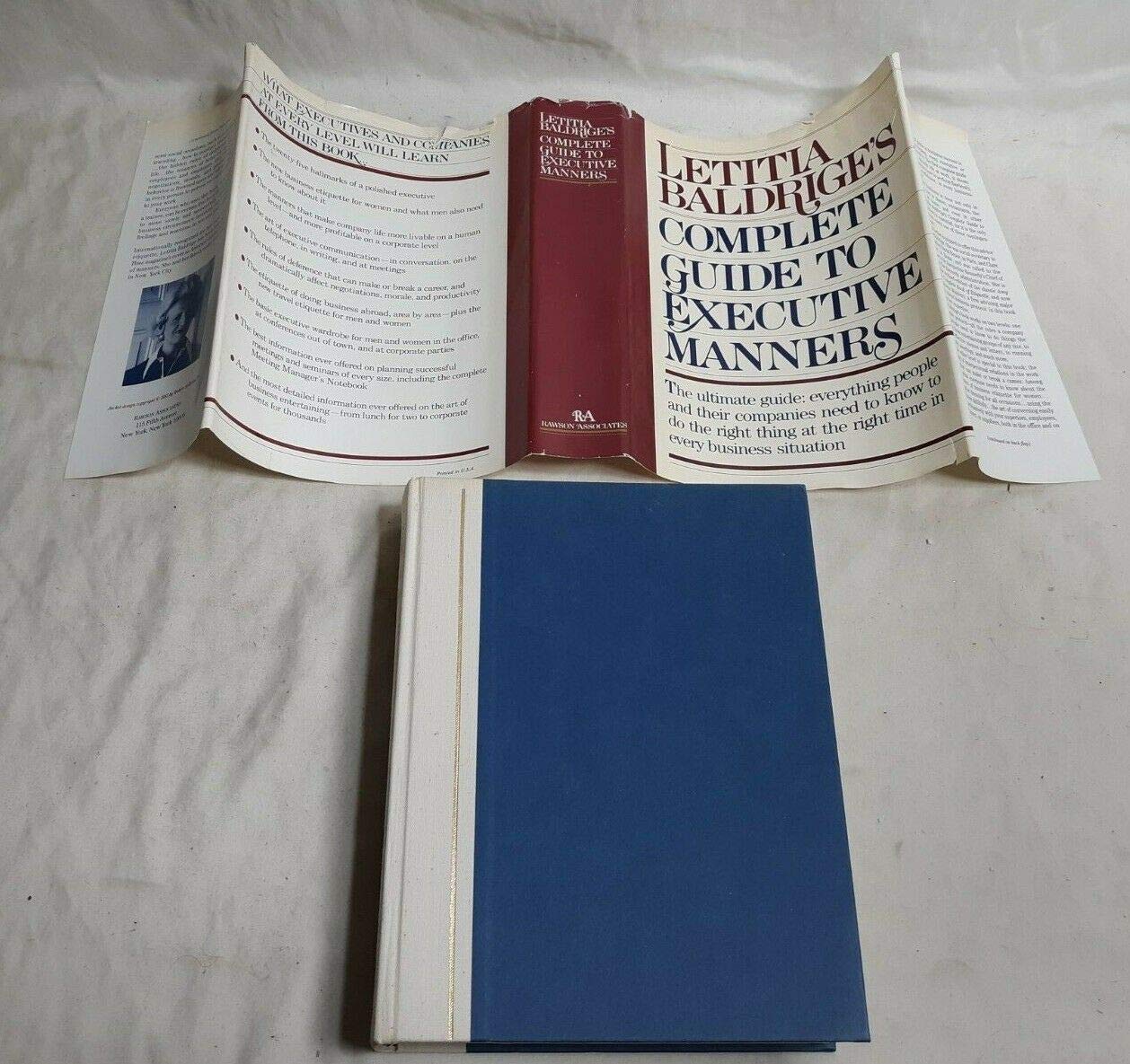 Letitia Baldrige's Complete Guide to Executive Manners used book depot
