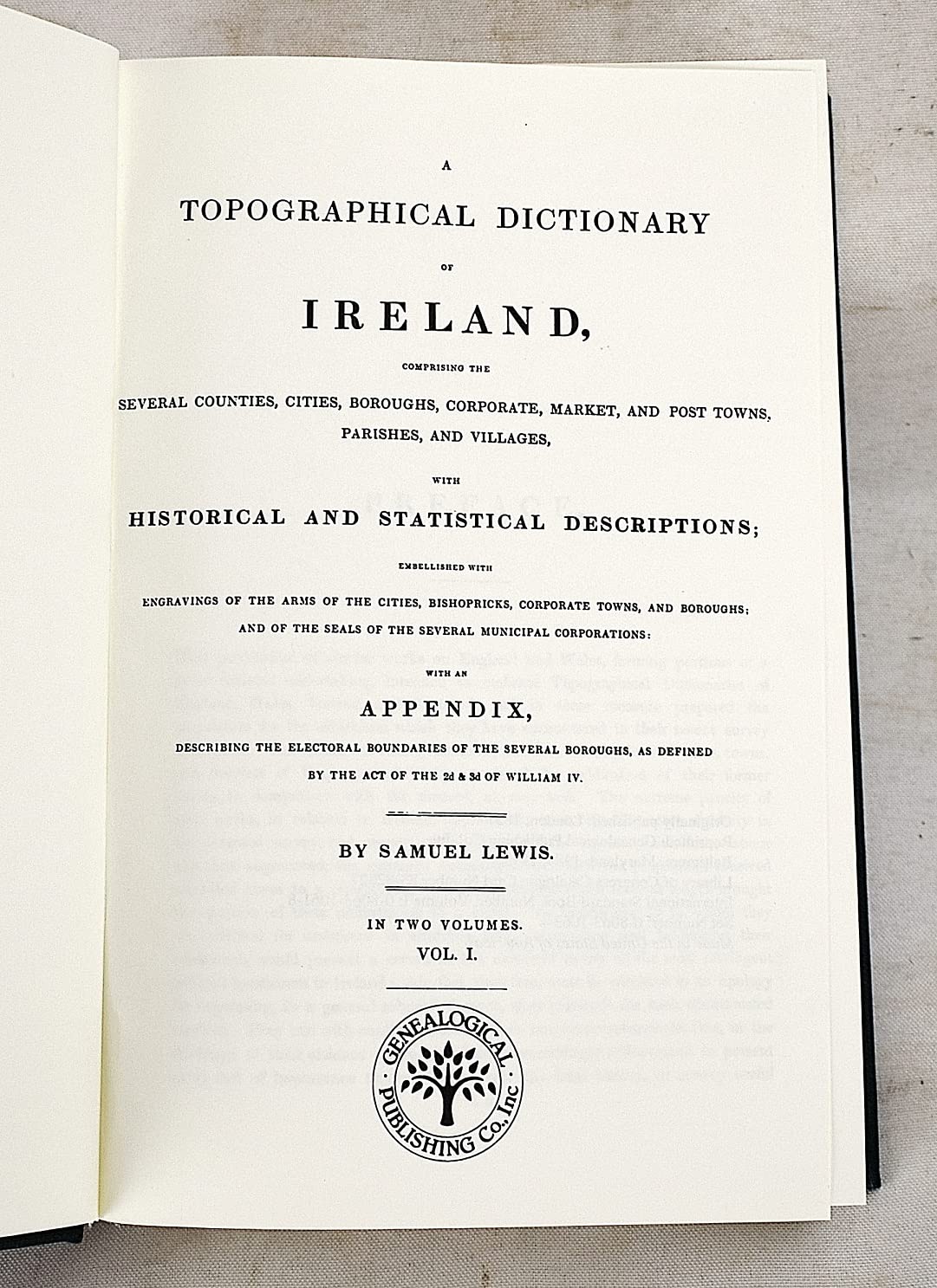 A Topographical Dictionary of Ireland 2 vols.