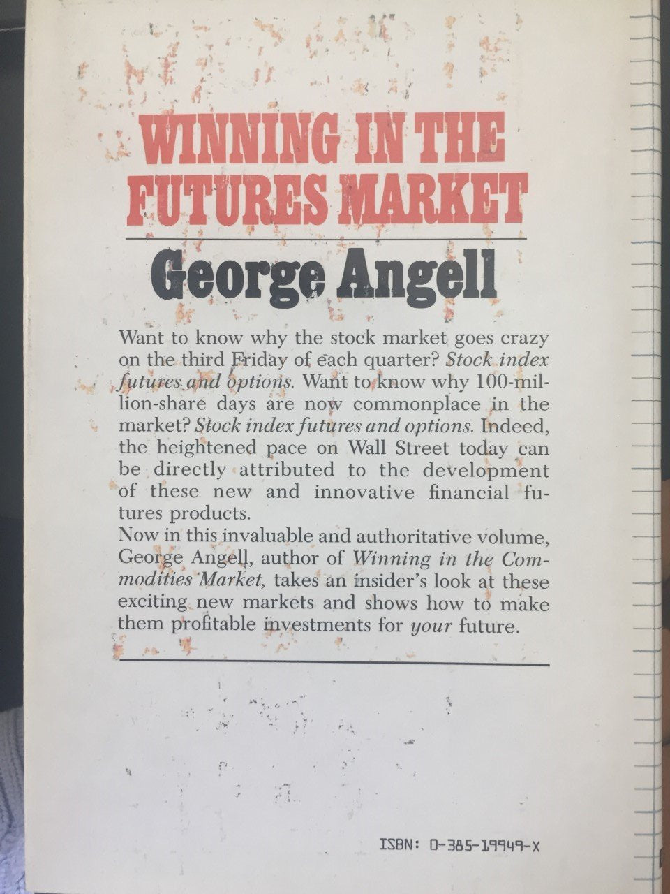 Winning in the commodities market: A money-making guide to commodity futures trading used book depot