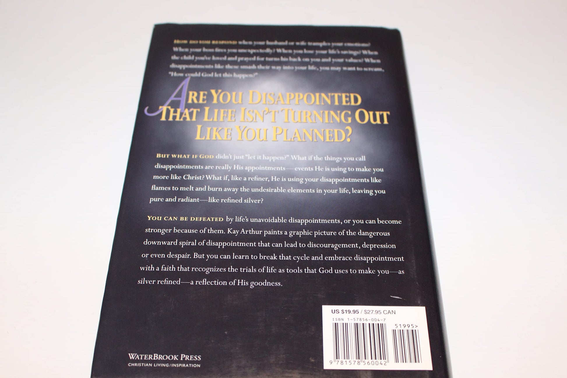 As Silver Refined: Learning to Embrace Life's Disappointments used book depot