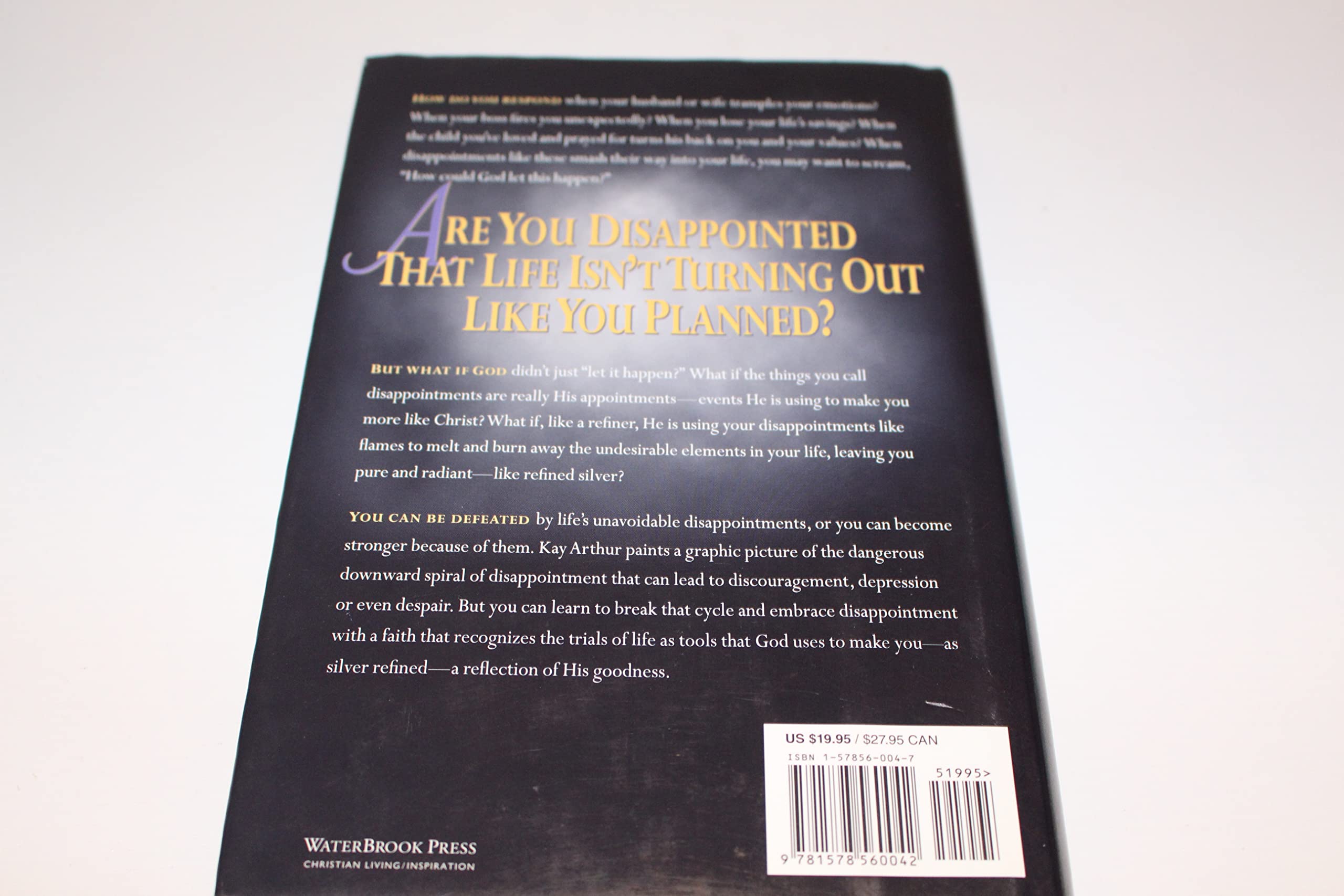 As Silver Refined: Learning to Embrace Life's Disappointments used book depot