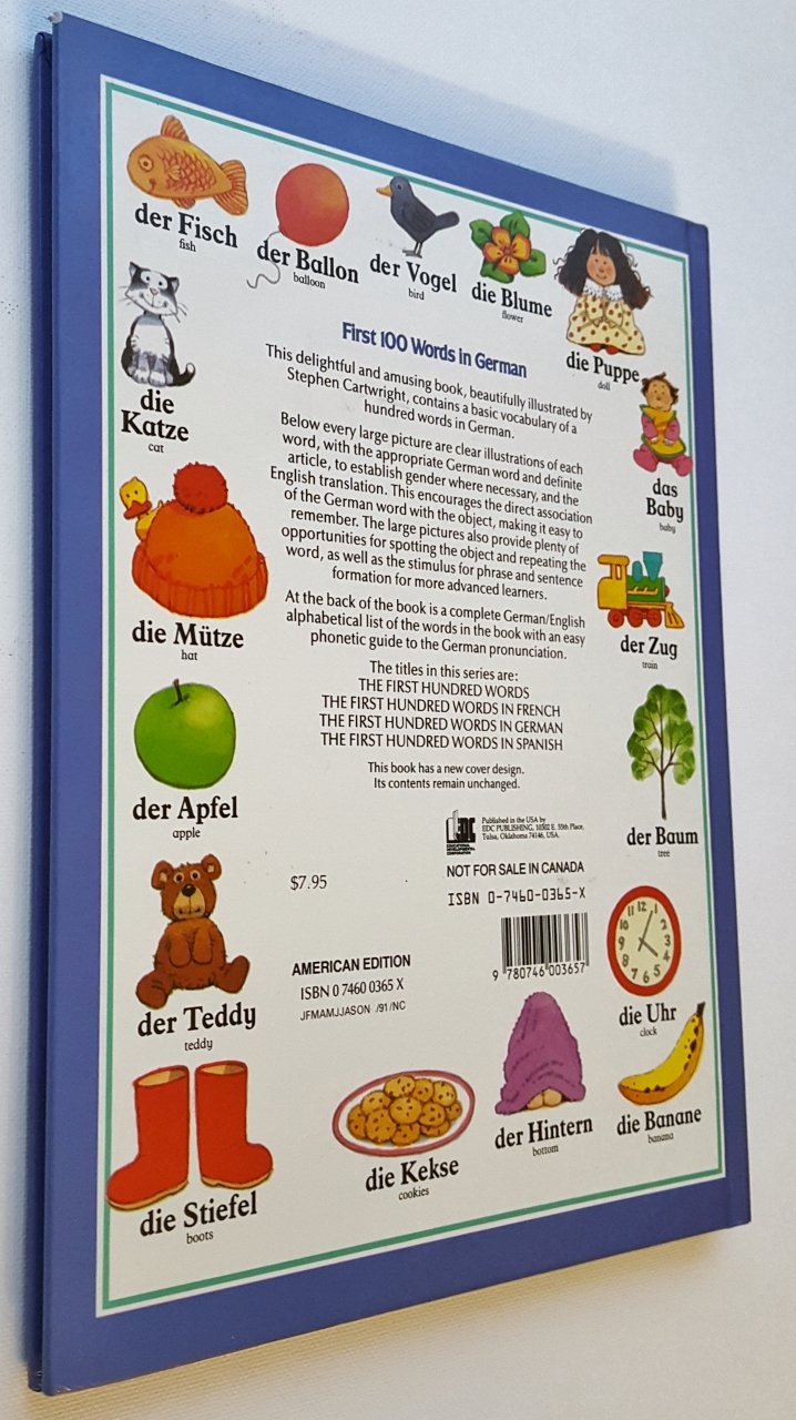 First Hundred Words in German (Usborne First Hundred Words) used book depot