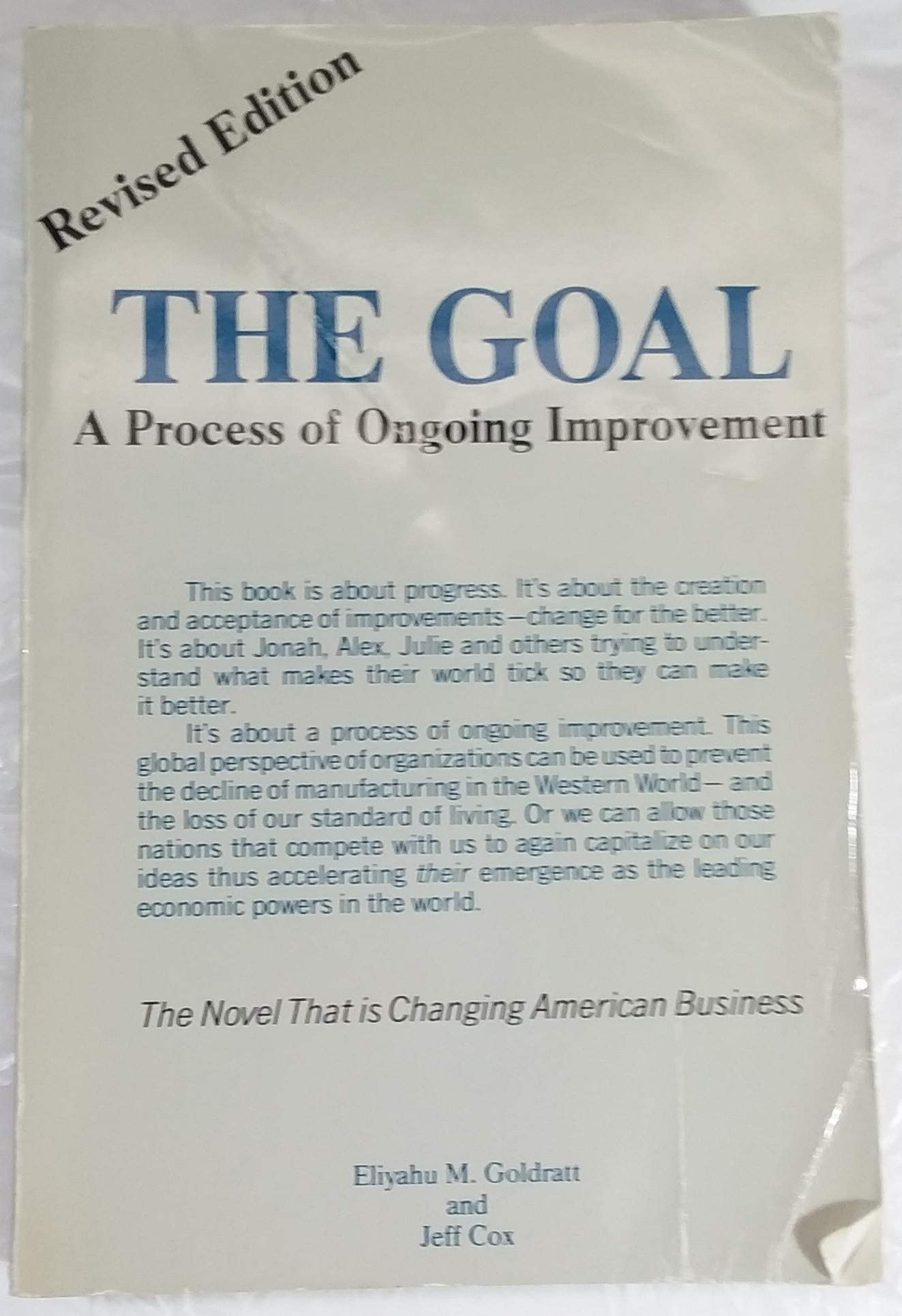 The Goal: A Process of Ongoing Improvement