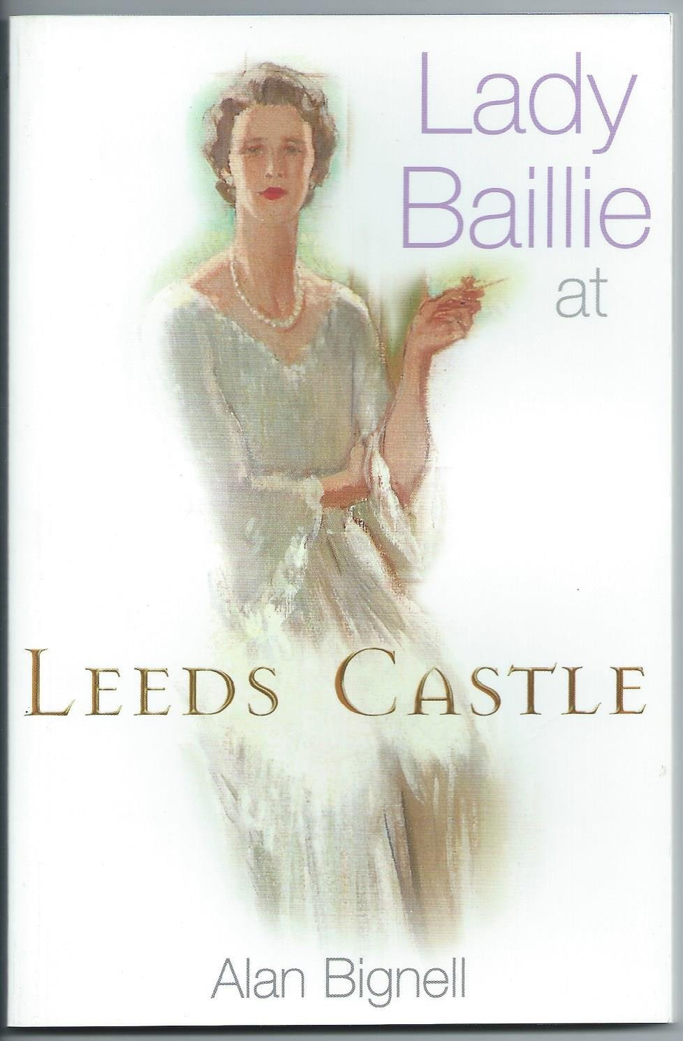 Lady Baillie at Leeds Castle used book depot