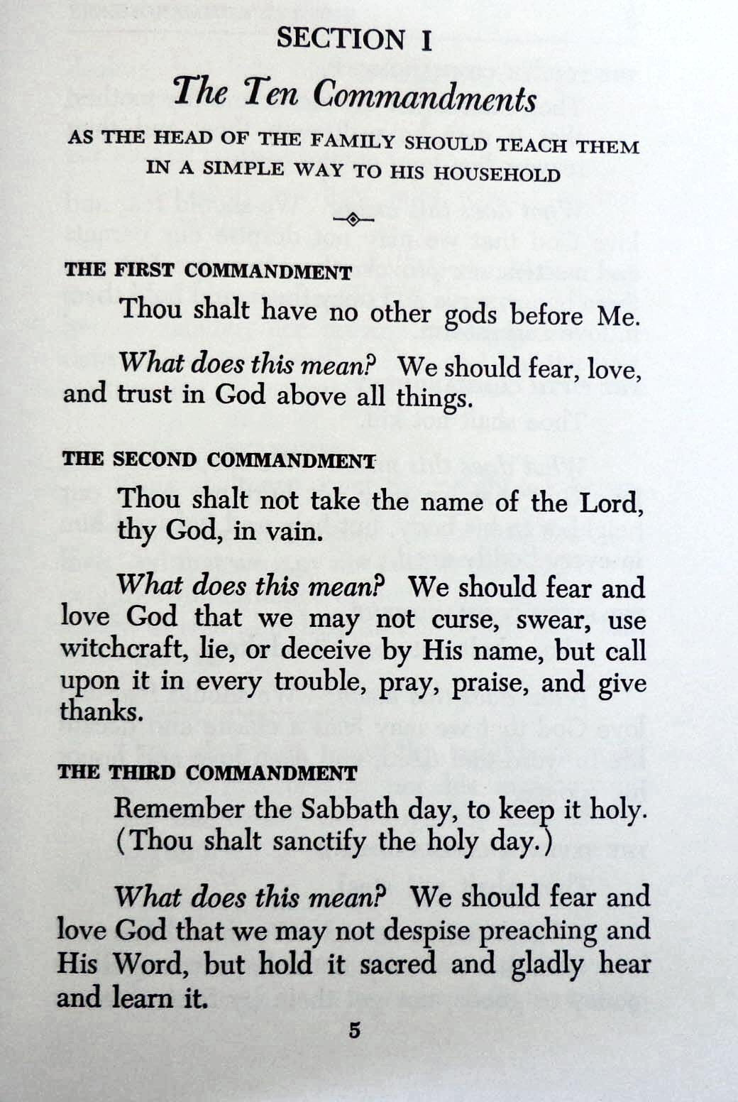 Luther's Small Catechism (A Short Explanation of Dr. Martin Luther's Small Catechism - A Handbook of Christian Doctrine) used book depot